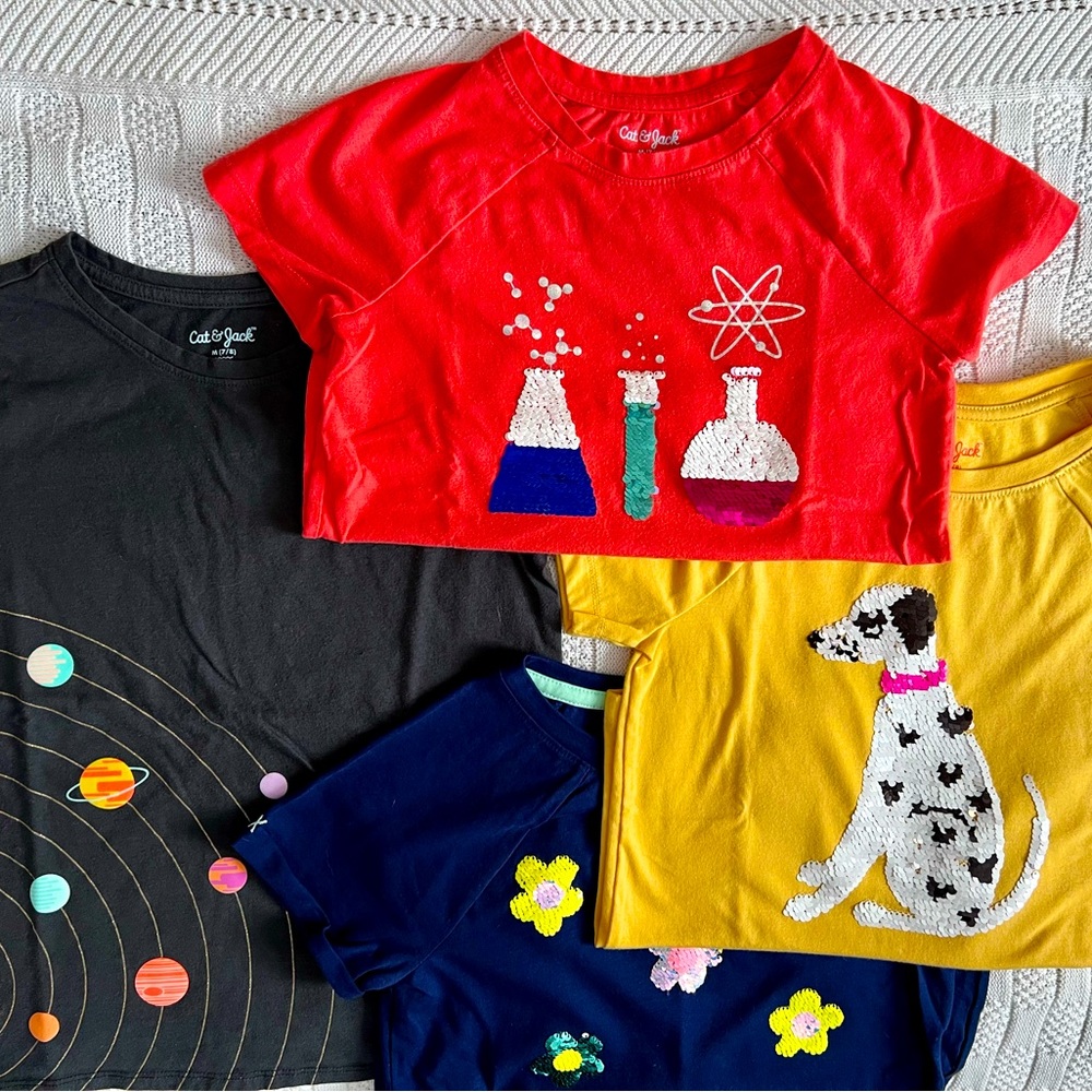 4 size 7/8 tees